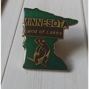 Minnesota Land of Lakes State Pin for a Hat, Lapel, Lanyard, Jacket or Backpack